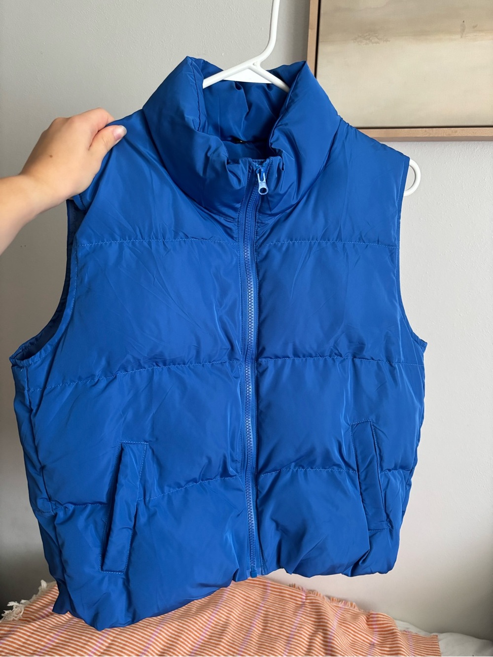 Royal Blue Scrub Puffer Vest